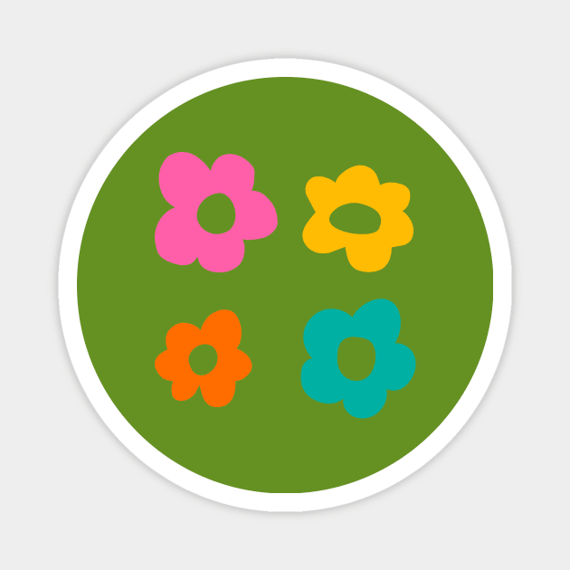 Flower Power Magnet by KelleyDillon